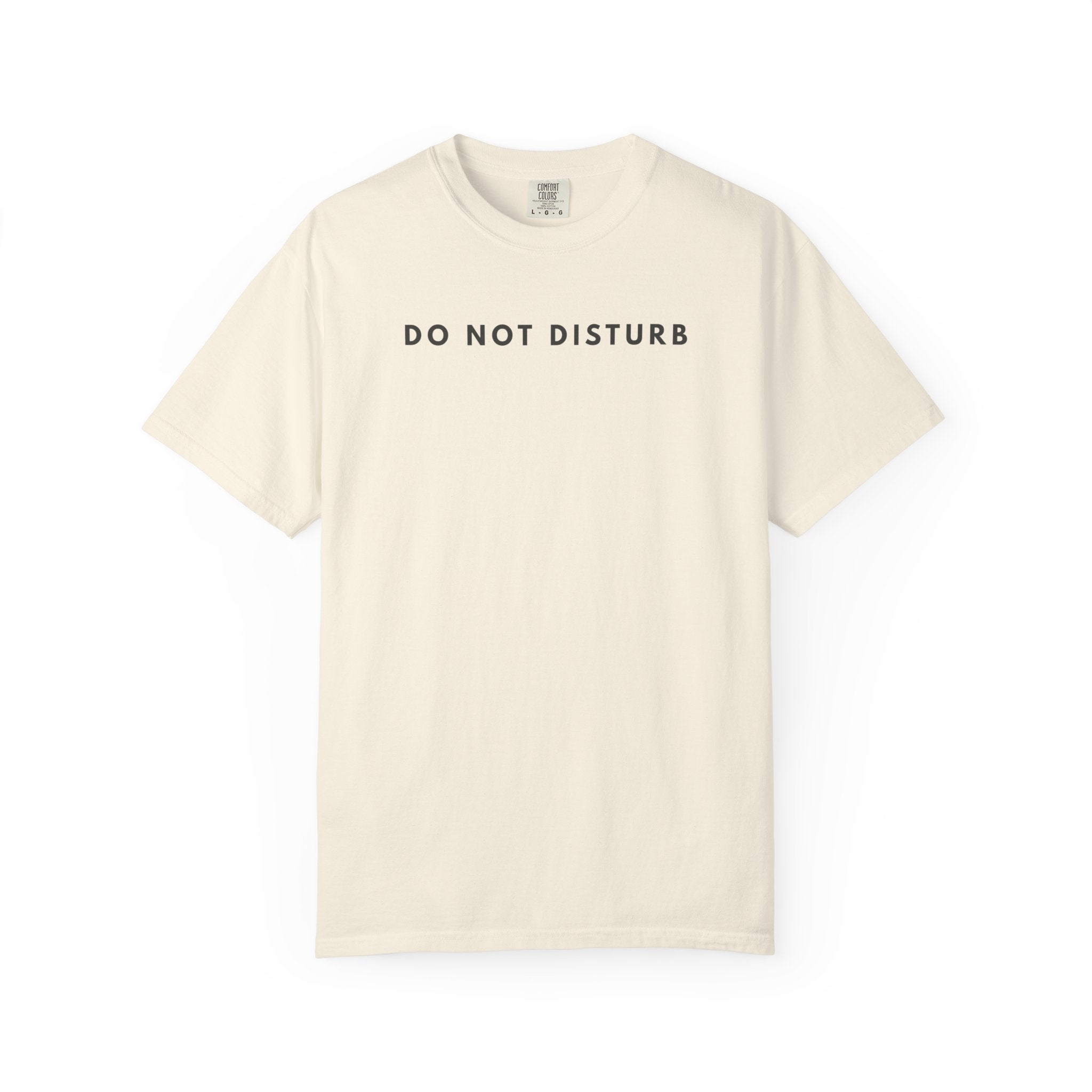 do not disturb graphic tee in ivory